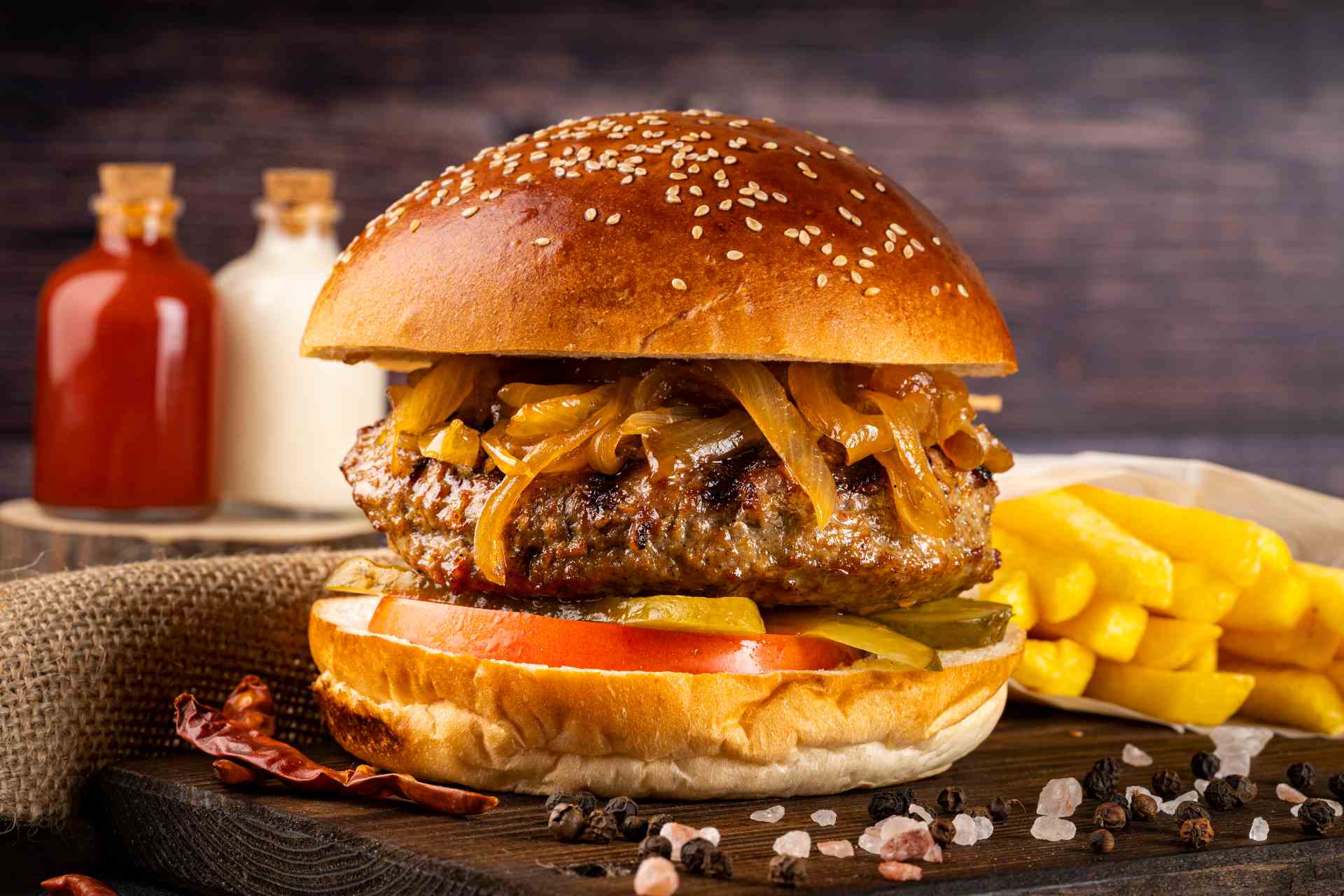 Hambúrguer com Queijo Prato